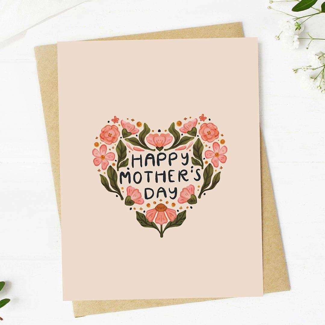 Card - Mother's Day (Floral Heart)