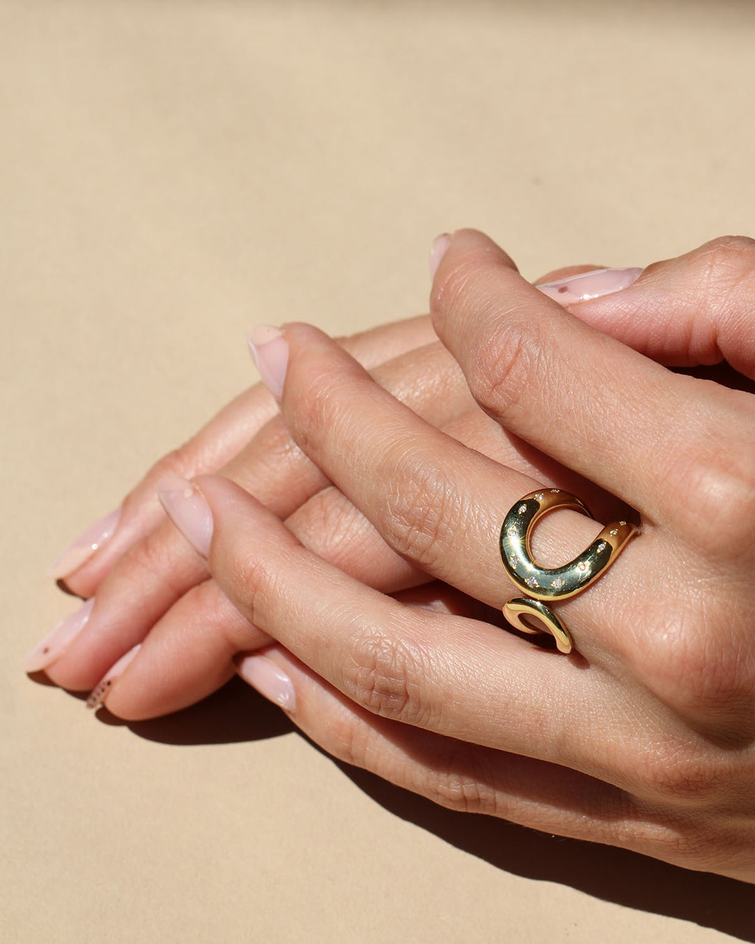 Mega Loop Ring with Diamonds