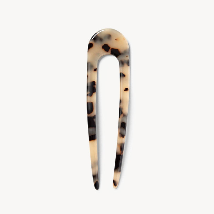 French Hair Pin in Blonde Tortoise
