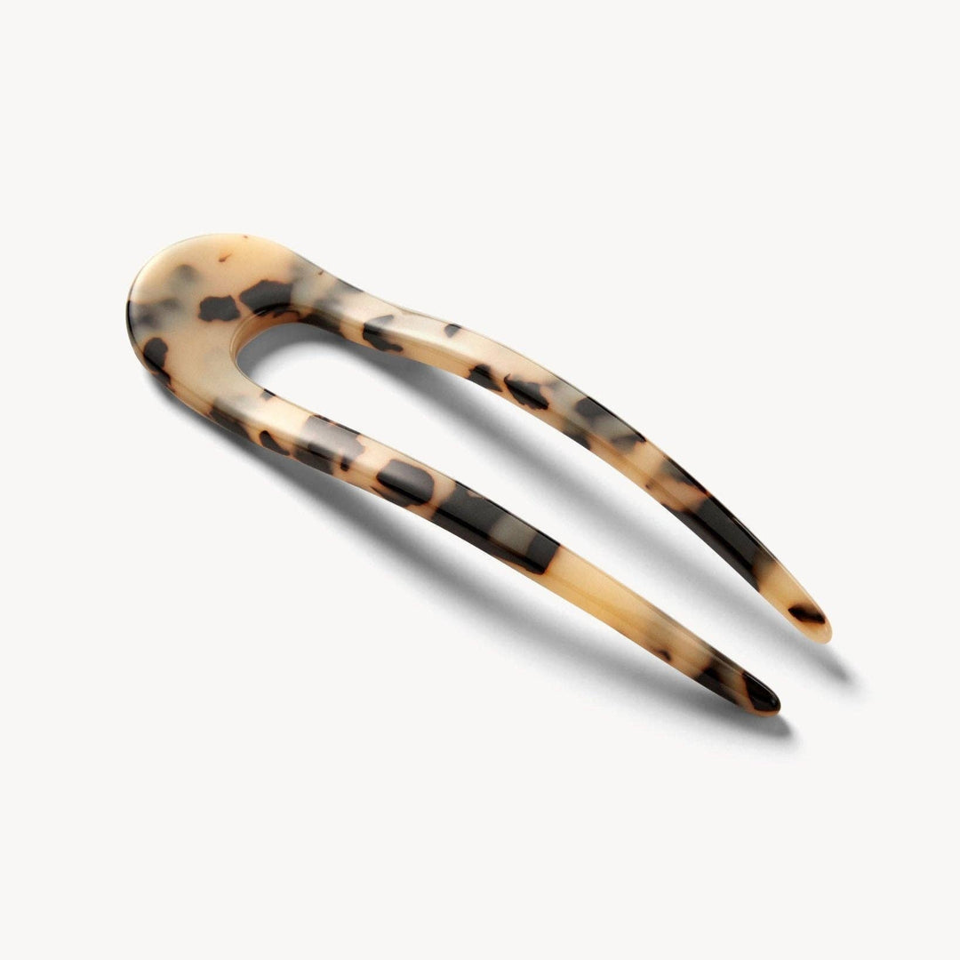 French Hair Pin in Blonde Tortoise
