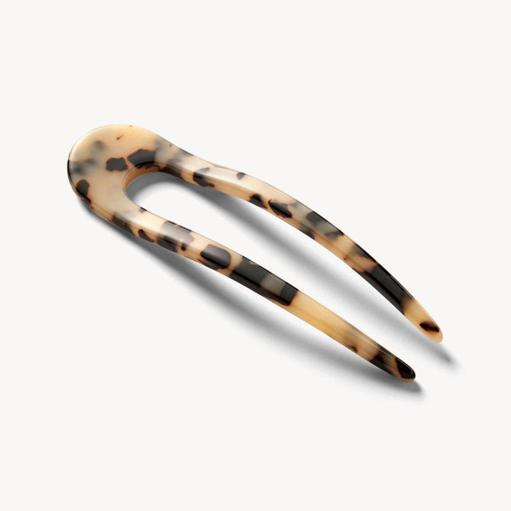 French Hair Pin in Blonde Tortoise