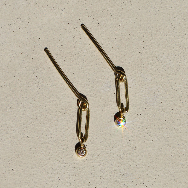 Mini Oblong Diamond Dangles