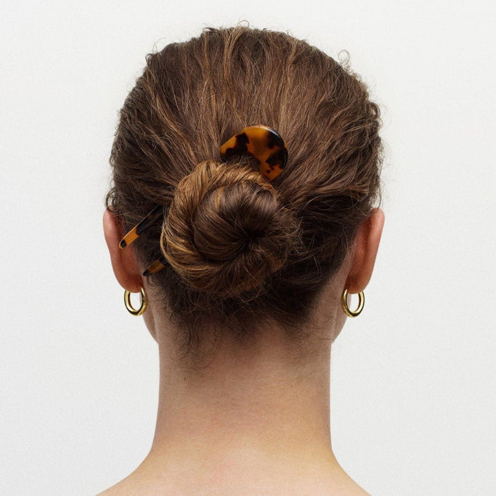 French Hair Pin in Blonde Tortoise