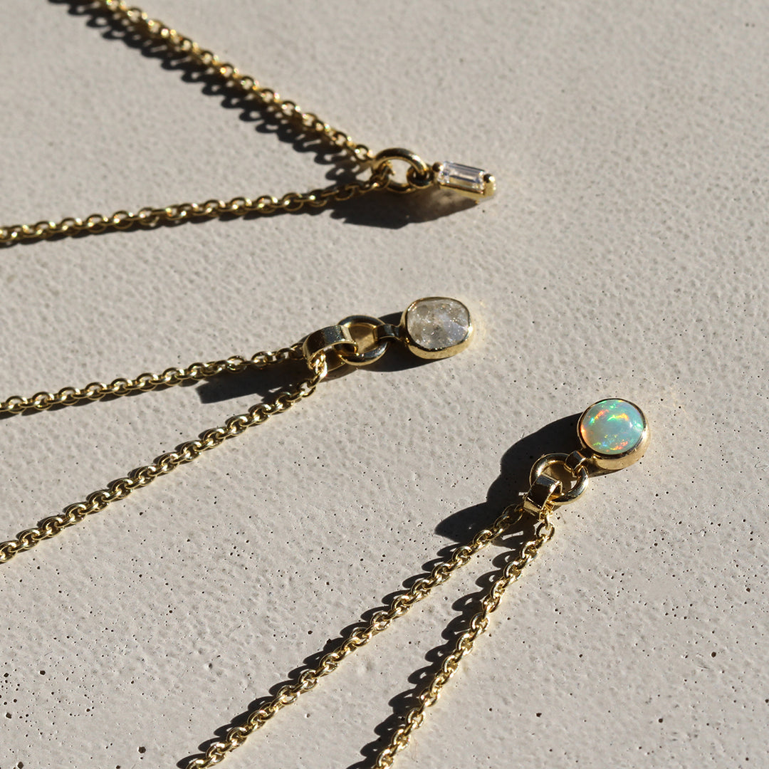 Baguette Diamond Charm