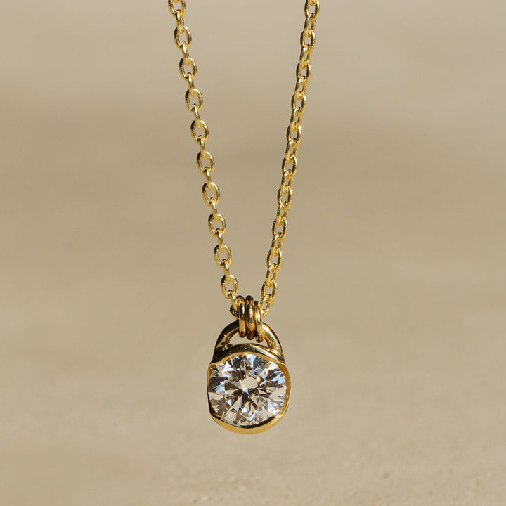 Poppy Bezel - Diamond Necklace