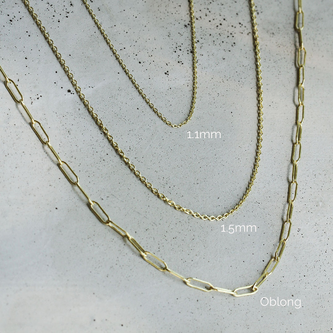 Oblong Chain Necklace
