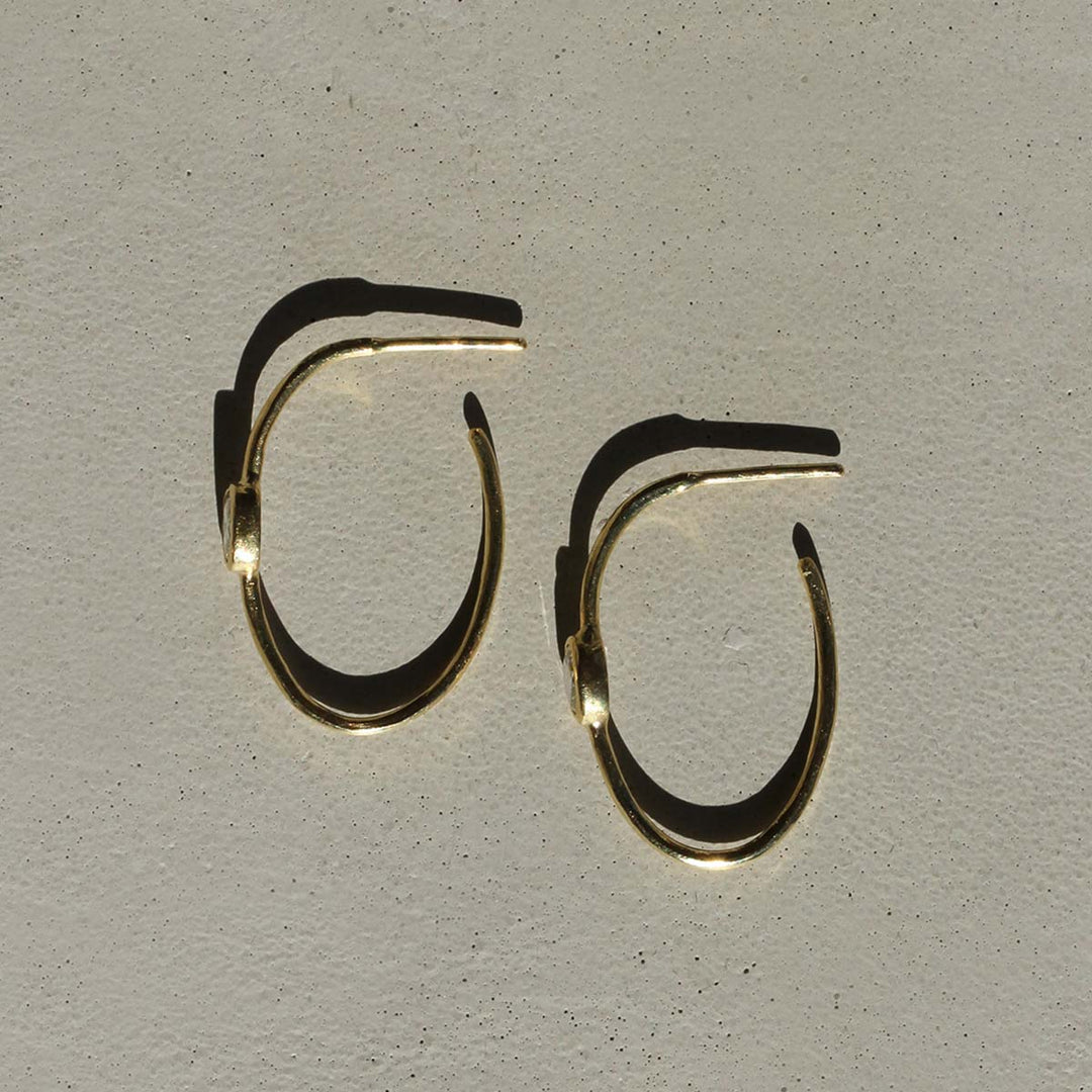 Half-Carat Oval Diamond Hoops (OOAK)