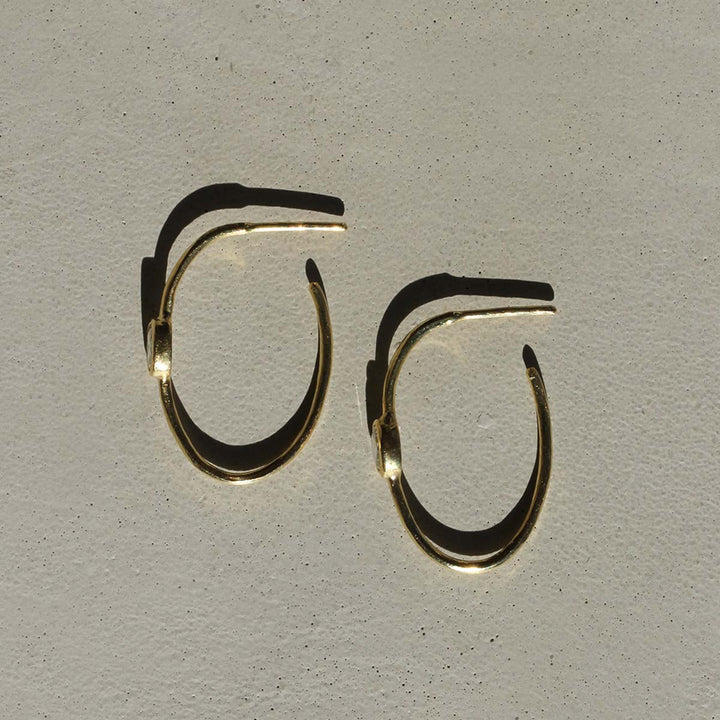 Half-Carat Oval Diamond Hoops (OOAK)