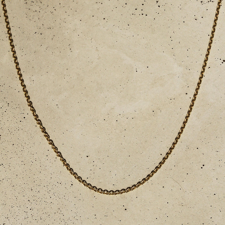 18k Yellow Gold Cable Chain