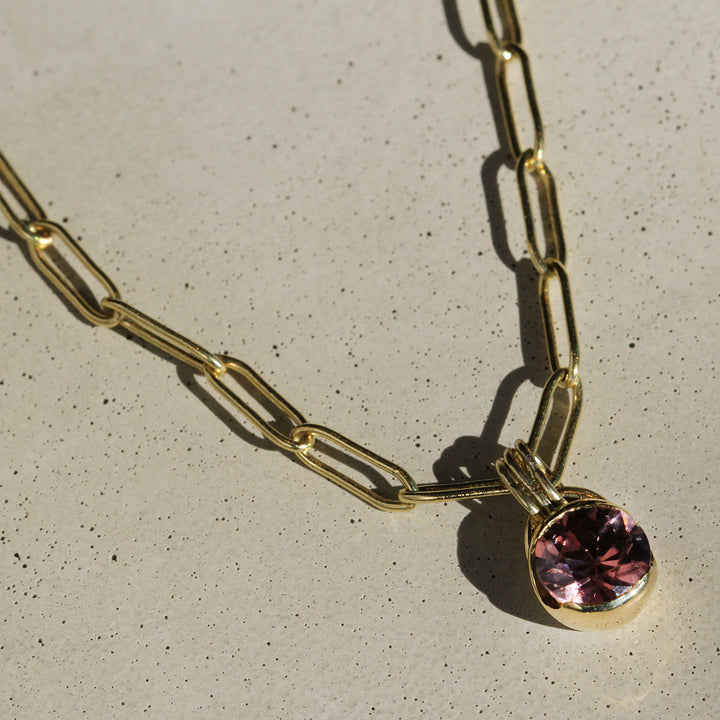 Poppy Bezel - Mauve Zircon Charm