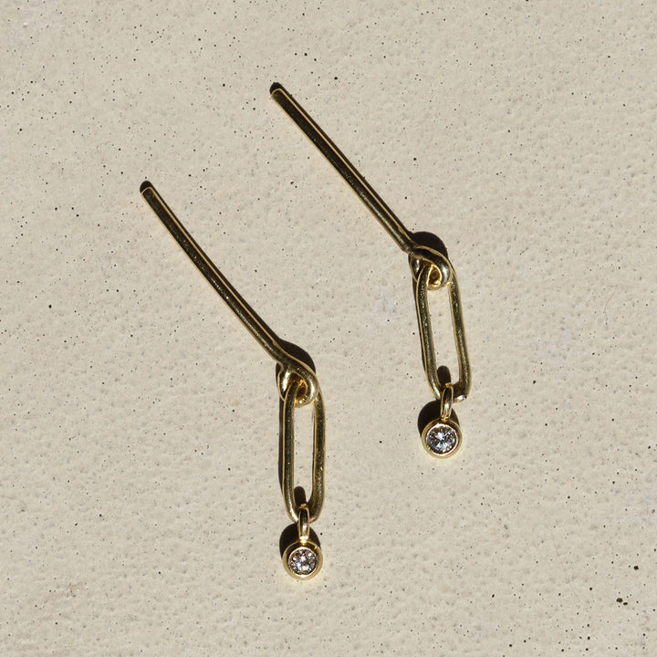 Mini Oblong Diamond Dangles