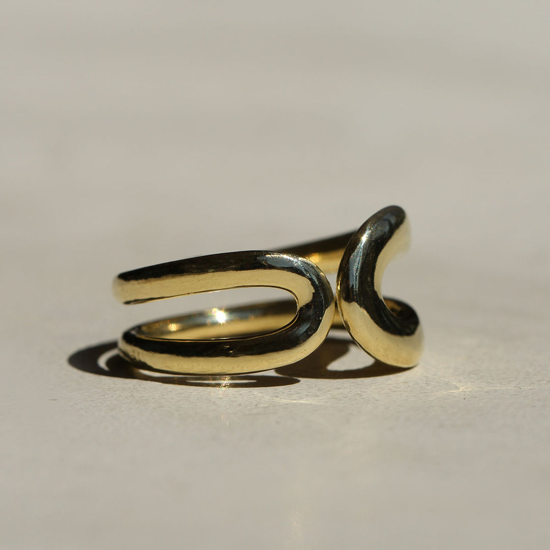 Polished Double Loop Ring