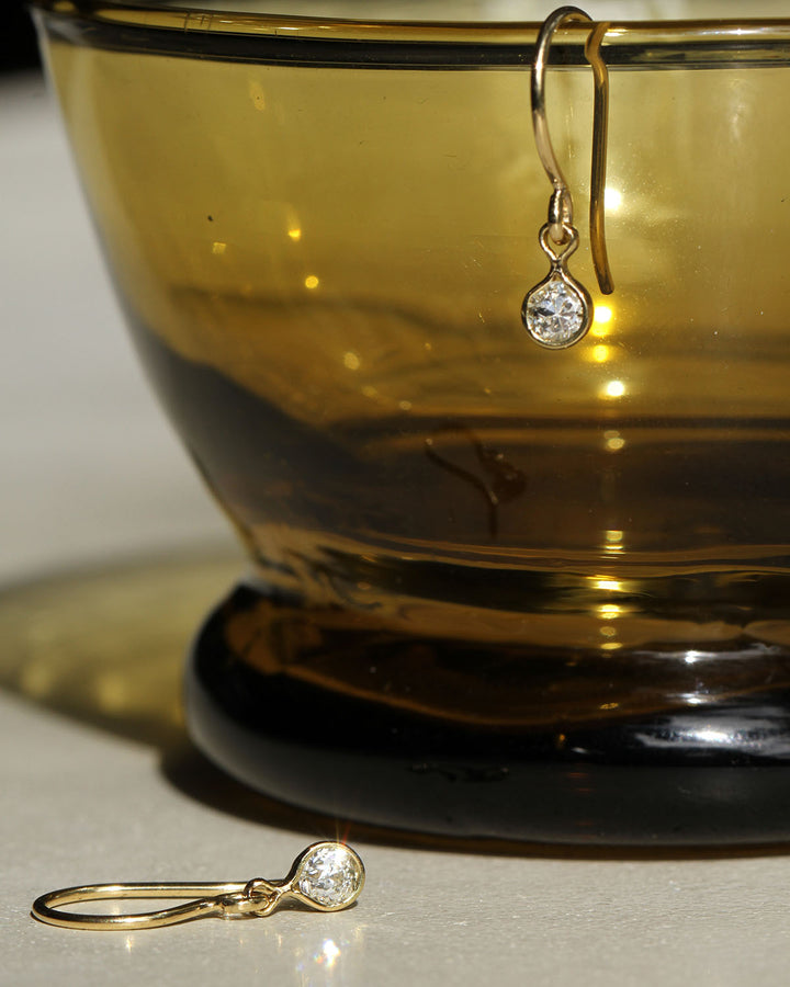 Demure Diamond Dangles