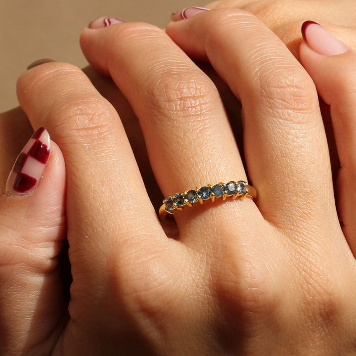 Montana Sapphire Caterpillar Ring