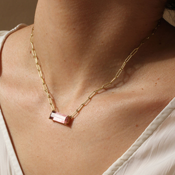Pink Tourmaline Necklace (OOAK)
