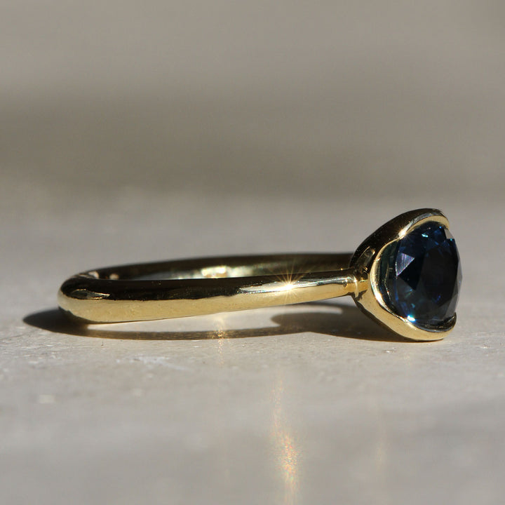 Poppy Bezel - Sapphire Solitaire