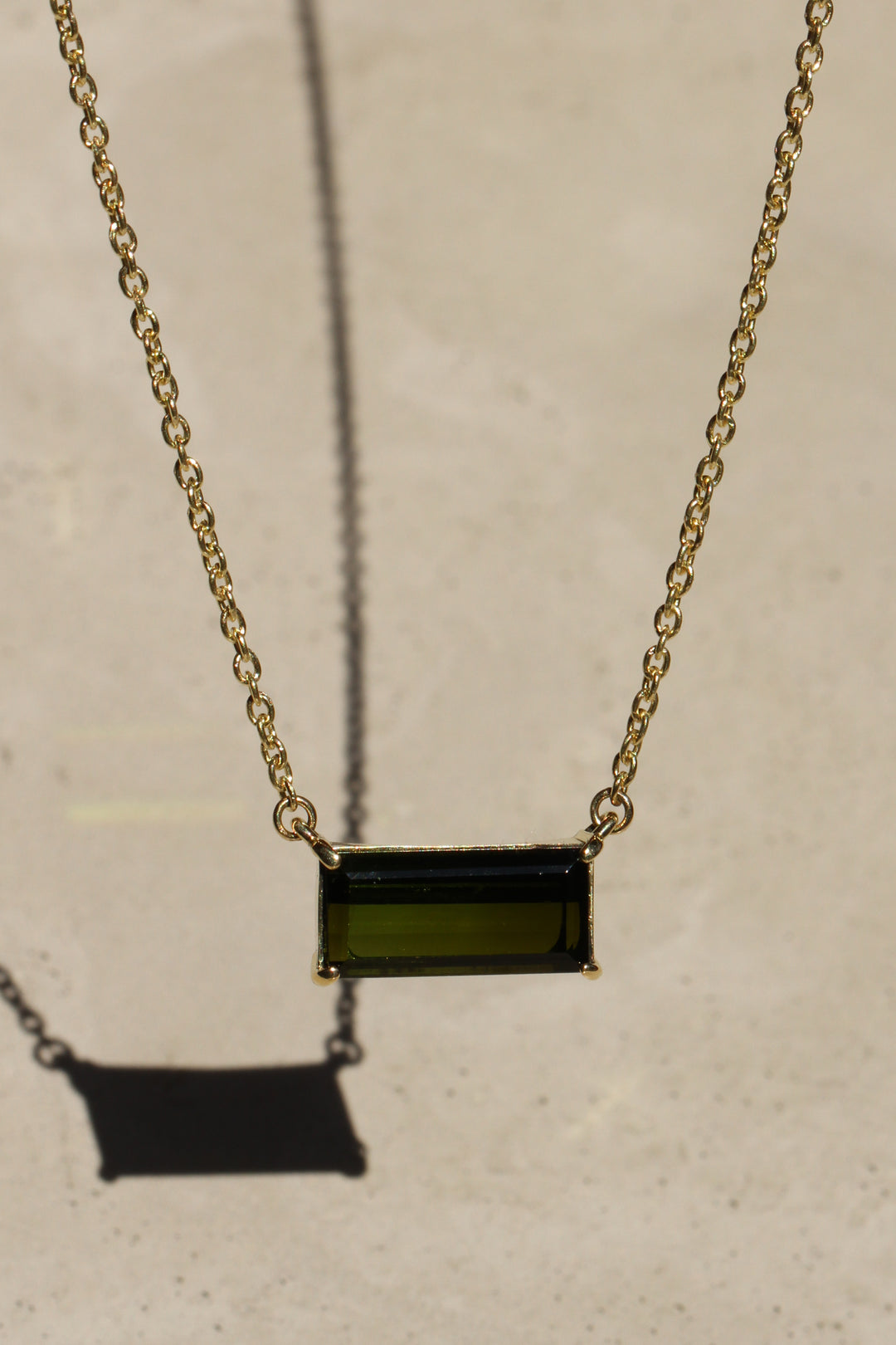 Tourmaline East-West Necklace