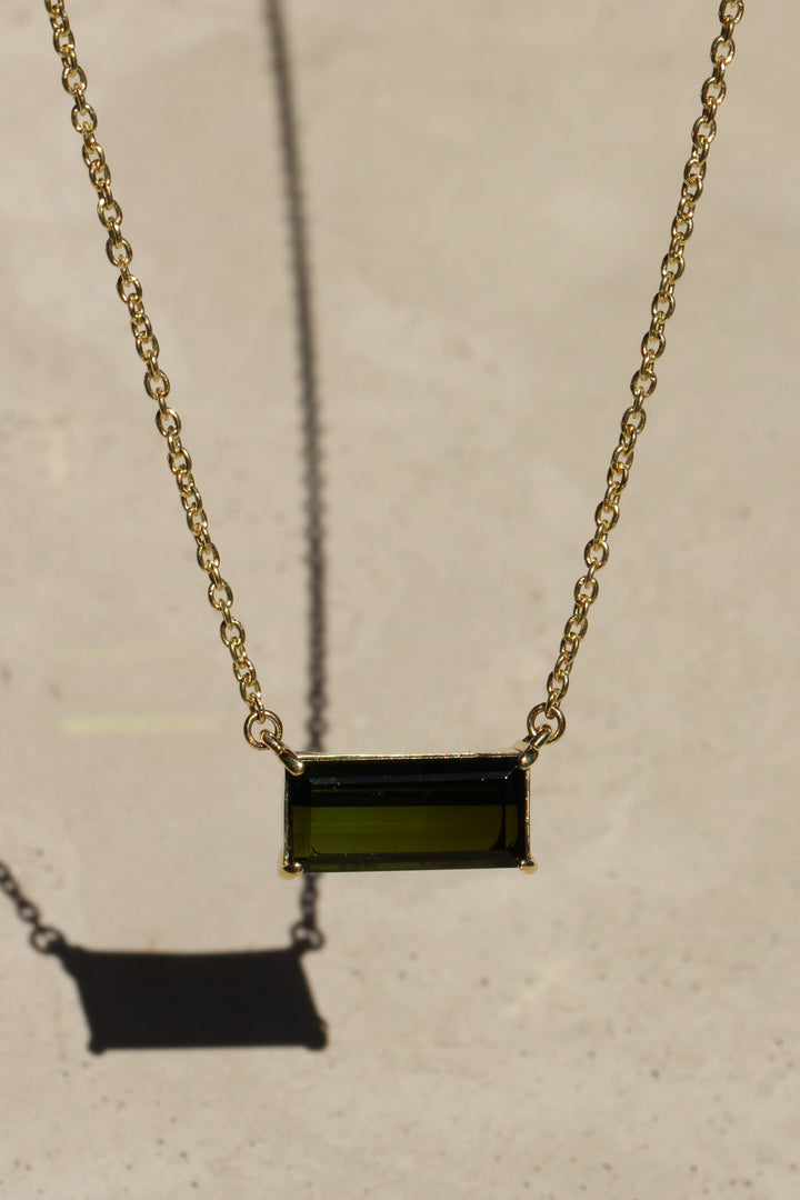 Tourmaline East-West Necklace
