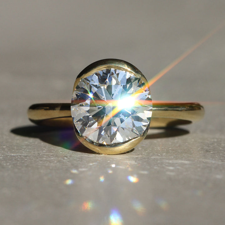 Poppy Bezel - Round Solitaire