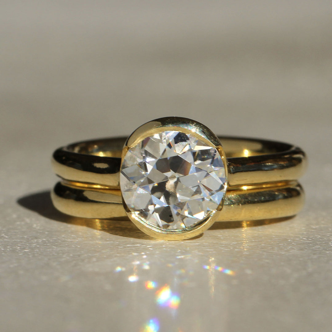 Poppy Bezel - Old Euro Lofted Solitaire (2ct)