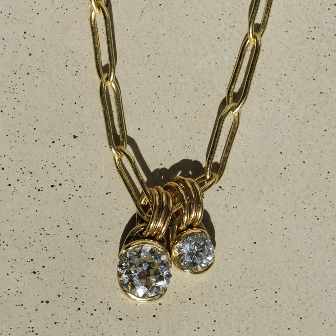 Poppy Bezel - Diamond Charm