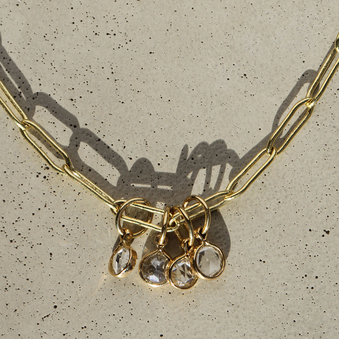 Rose Cut Diamond Charm