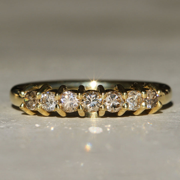 Champagne Diamond Caterpillar Ring