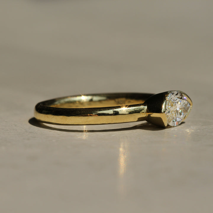 Poppy Bezel - East-West Marquise Solitaire