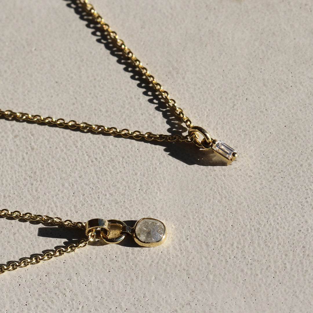 Baguette Diamond Charm