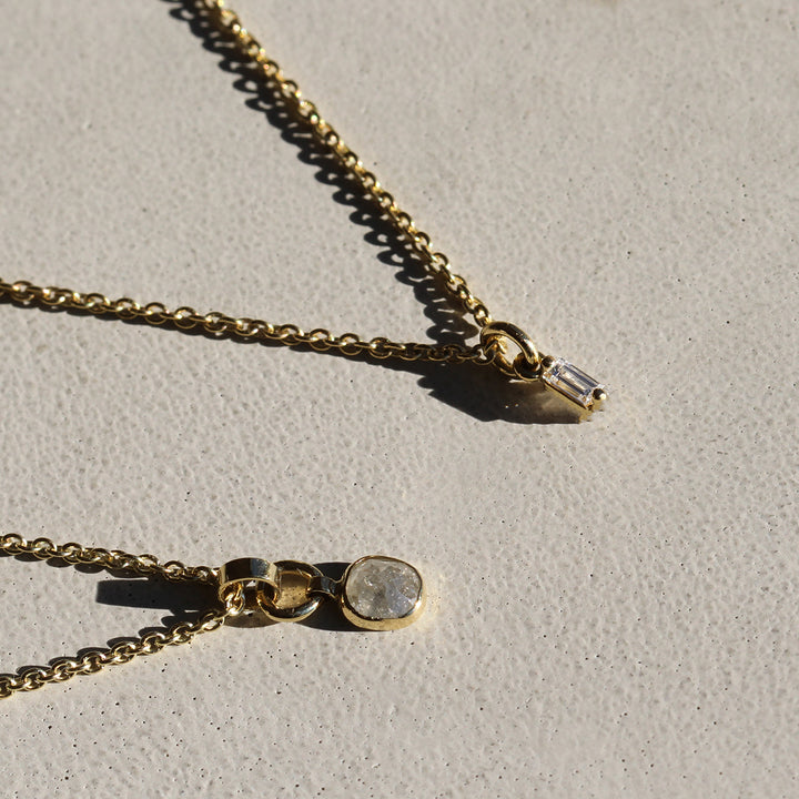Baguette Diamond Charm