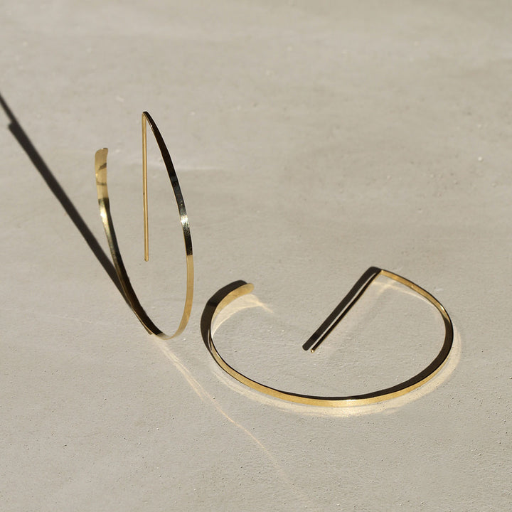 Polished Coil Hoops
