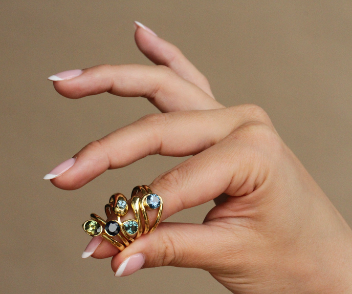 Loop Ring - Montana Sapphire