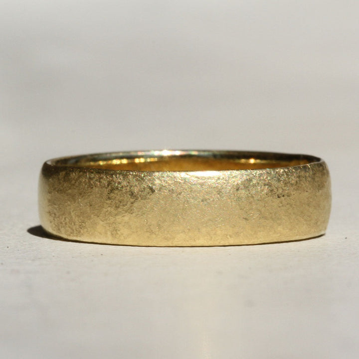 Hammered Half Round Band