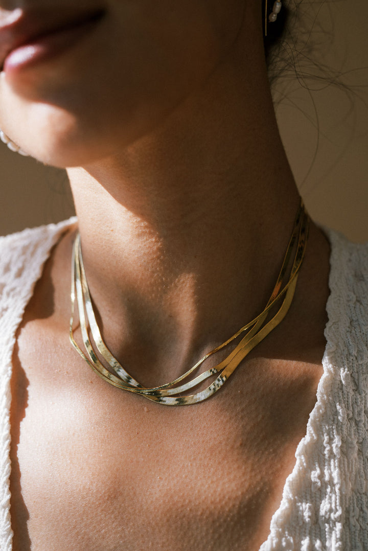 Liquid Gold Flat Chain