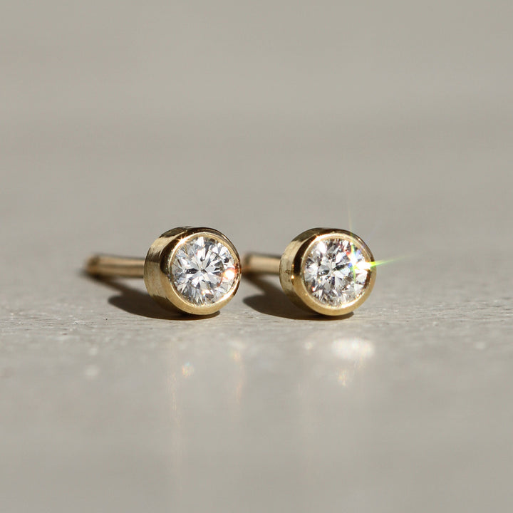 Diamond Bezel Studs