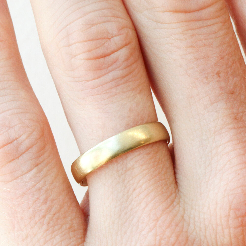 Hammered Half Round Band