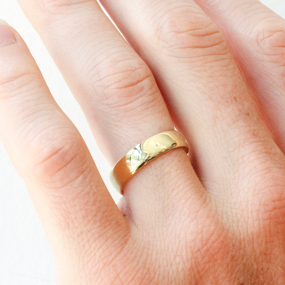Wide Half Round Band
