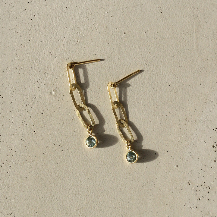 Montana Sapphire Thin Link Dangles