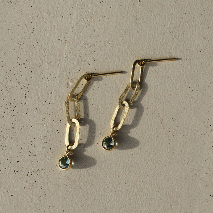 Montana Sapphire Thin Link Dangles
