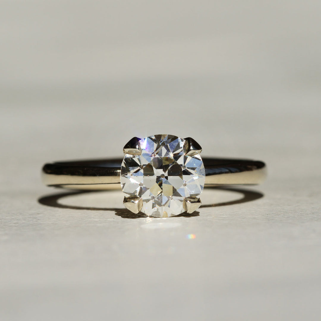 Lily Prong - Old Euro Solitaire (1.5ct)