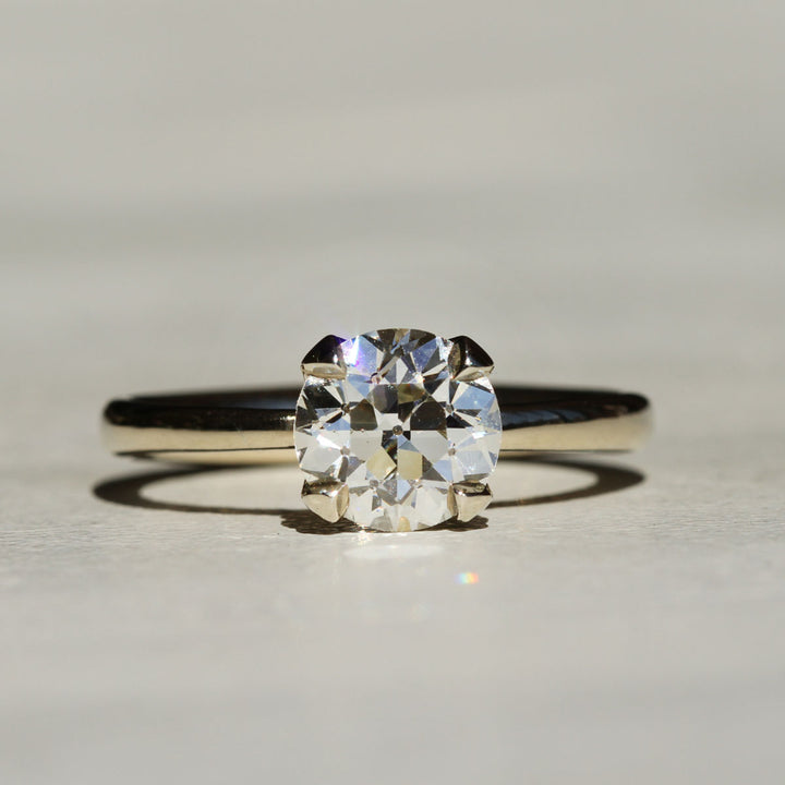 Lily Prong - Old Euro Solitaire (1.5ct)