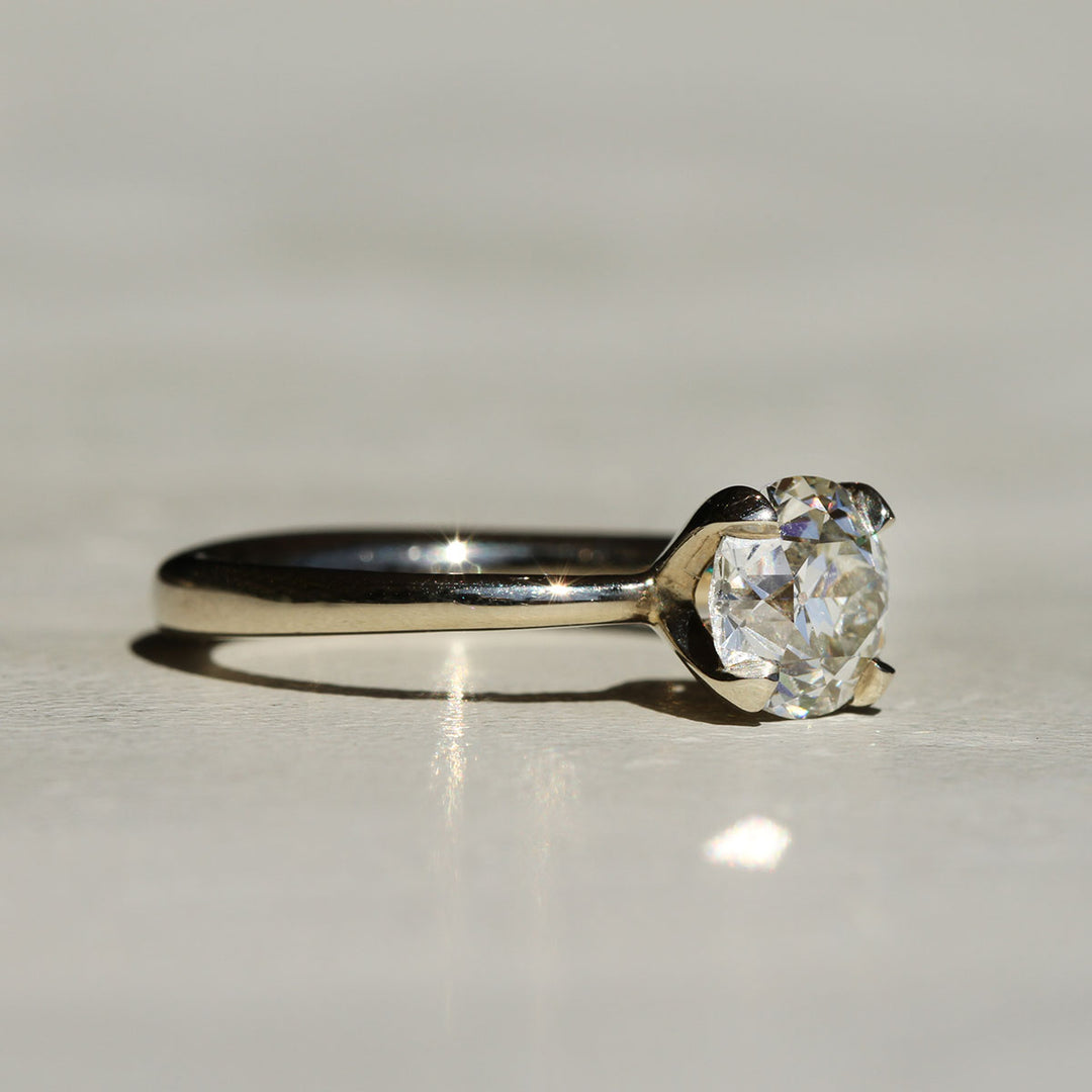 Lily Prong - Old Euro Solitaire (1.5ct)