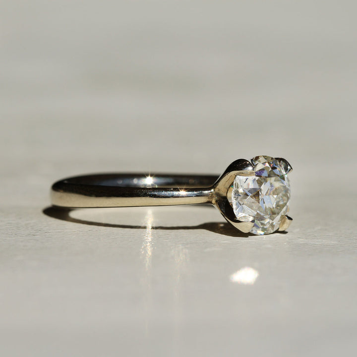 Lily Prong - Old Euro Solitaire (1.5ct)