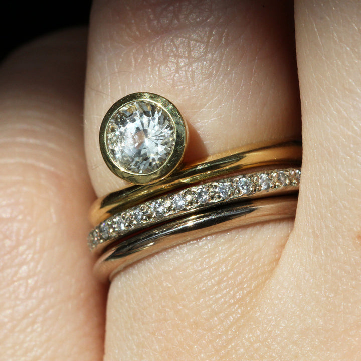 Bead Set Eternity Band
