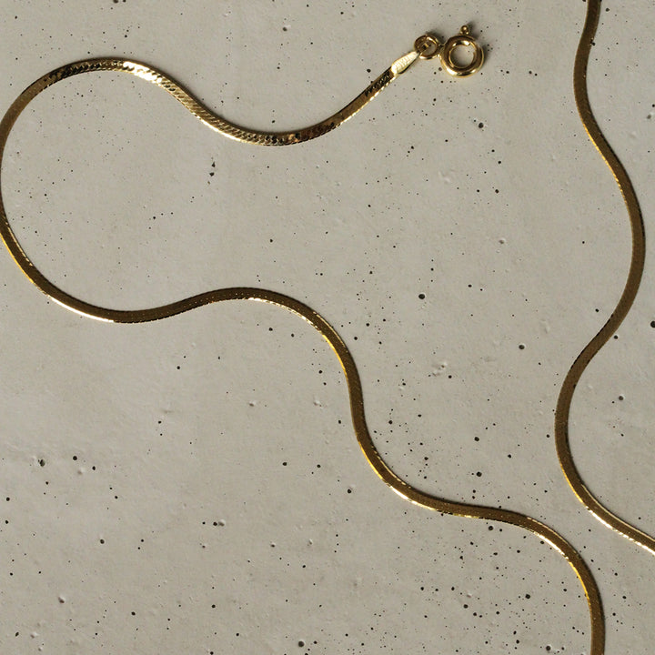 Liquid Gold Flat Chain