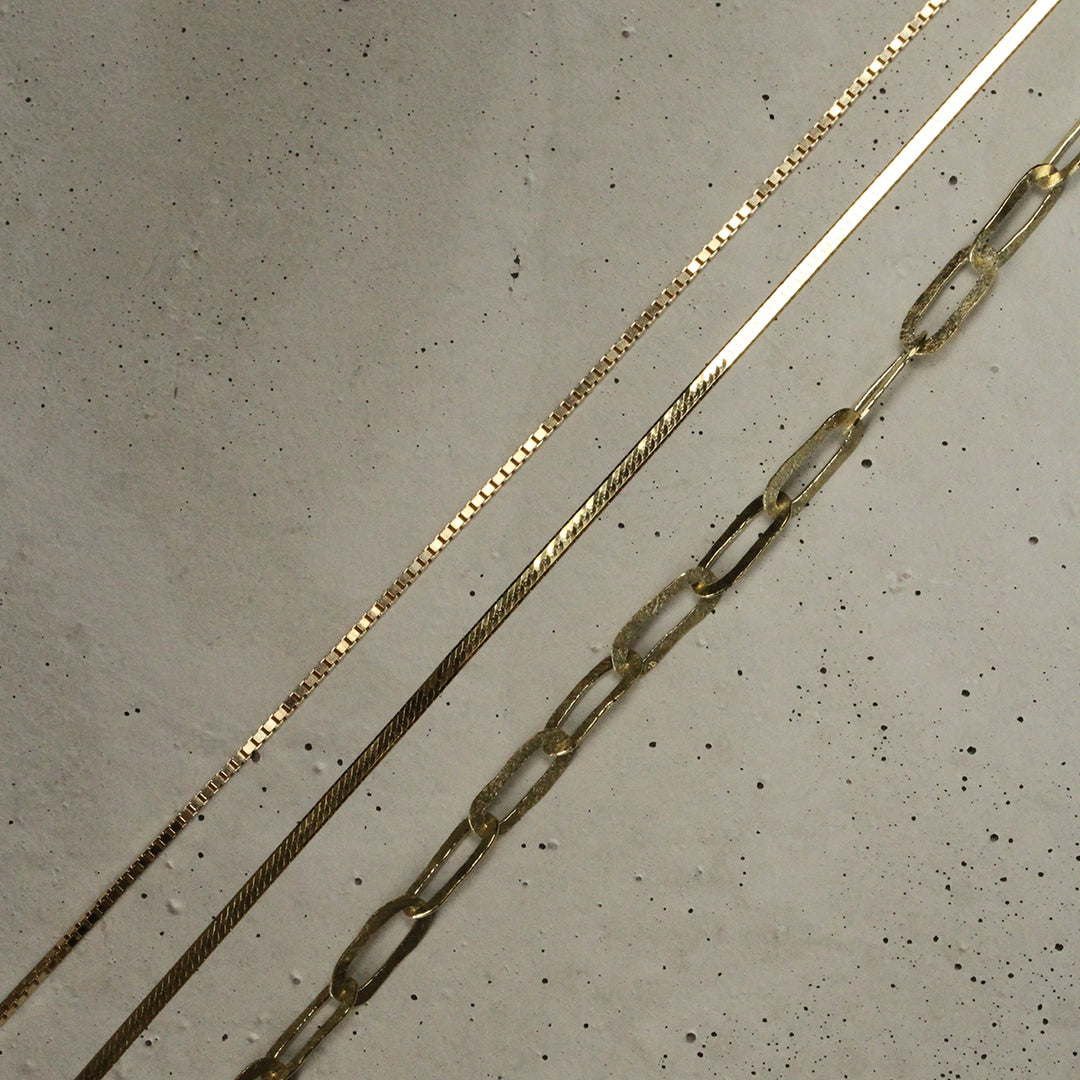 Liquid Gold Flat Chain