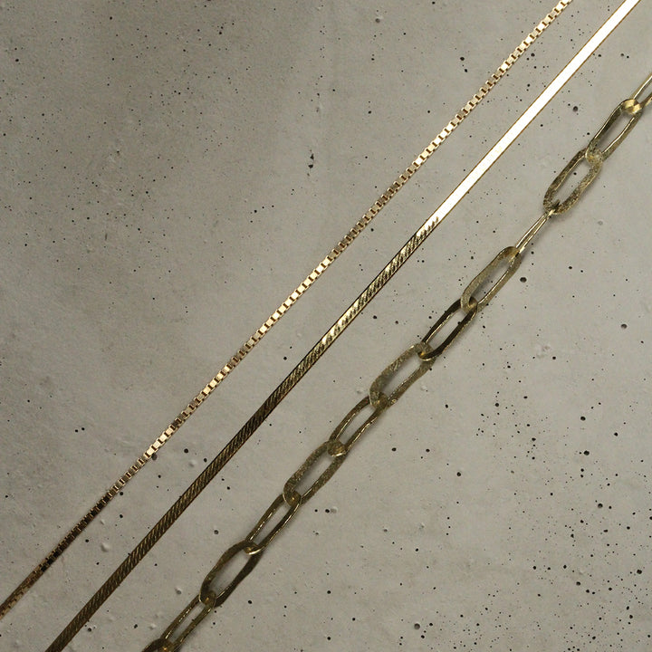 Liquid Gold Flat Chain