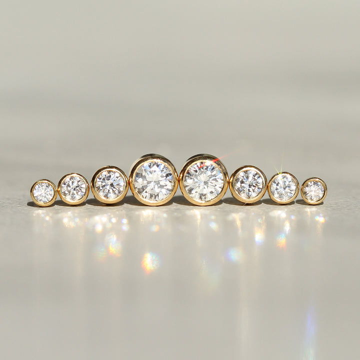 Diamond Bezel Studs