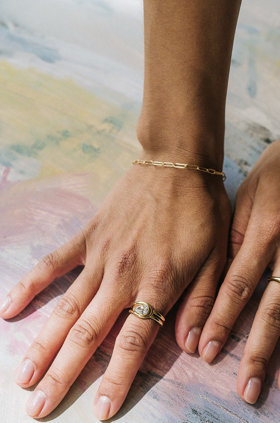 Oblong Chain Bracelet