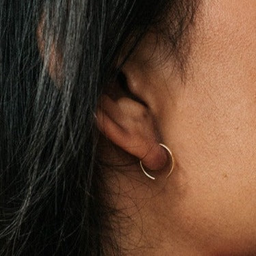 Tiny Flared Hoops